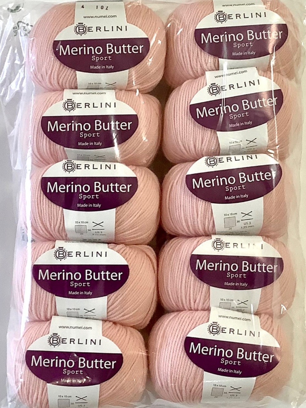 Berlini Merino Butter Sport Weight Yarn | 10 Pack